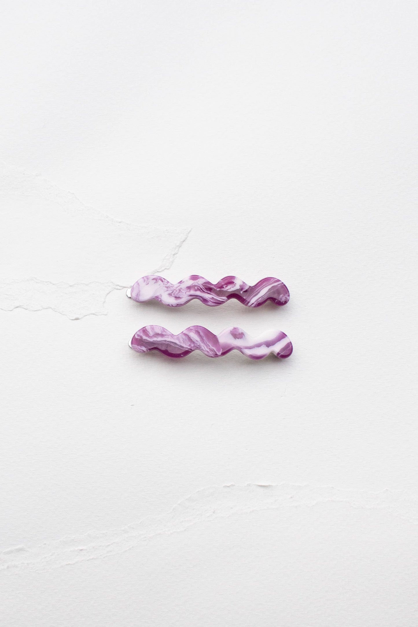 Cloud Wave Slide Hair Pin Set