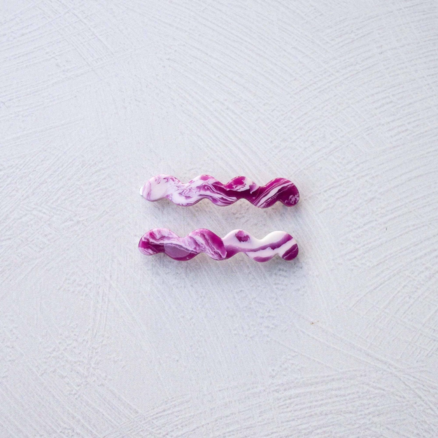 Cloud Wave Slide Hair Pin Set