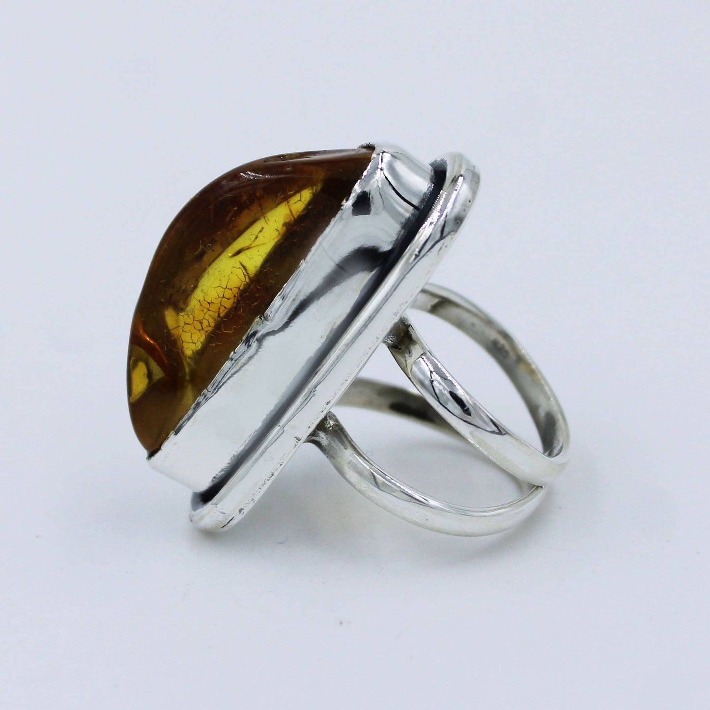 Baltic Amber 925 Sterling Silver Ring