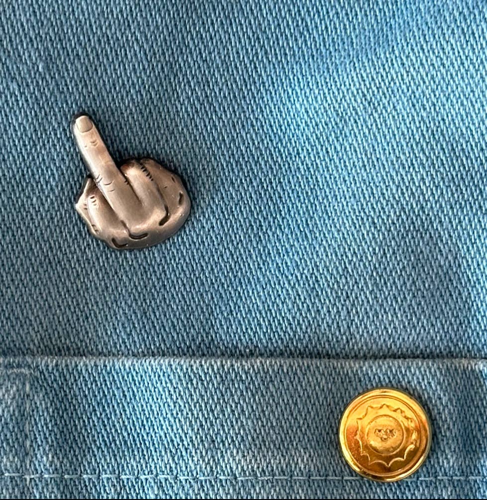 Middle Finger Pin