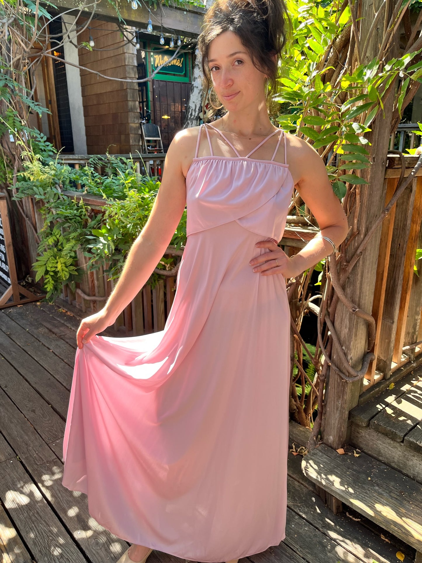 Pink Petal Maxi Dress