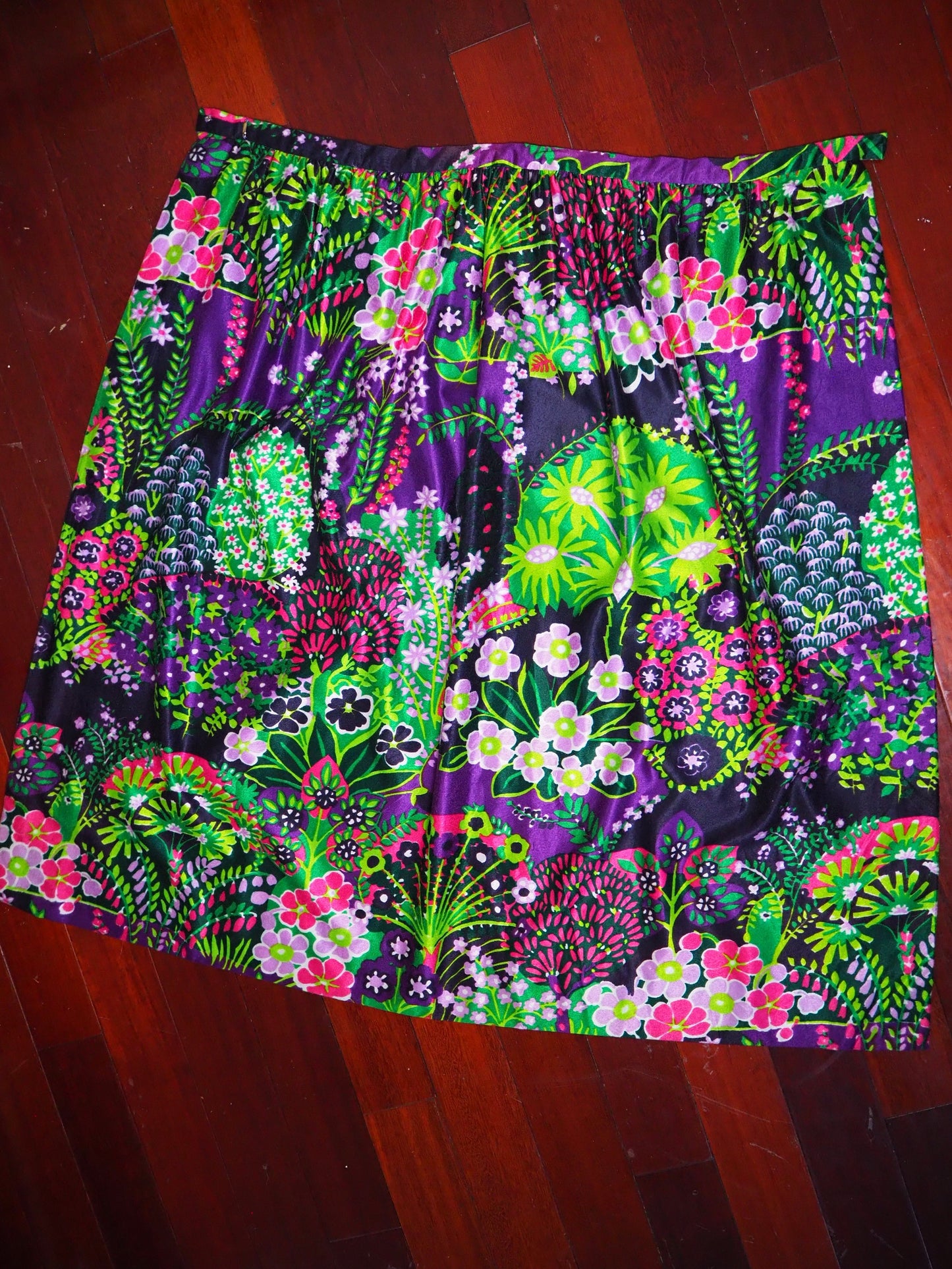 Psychedelic Garden Trip Wrap Skirt