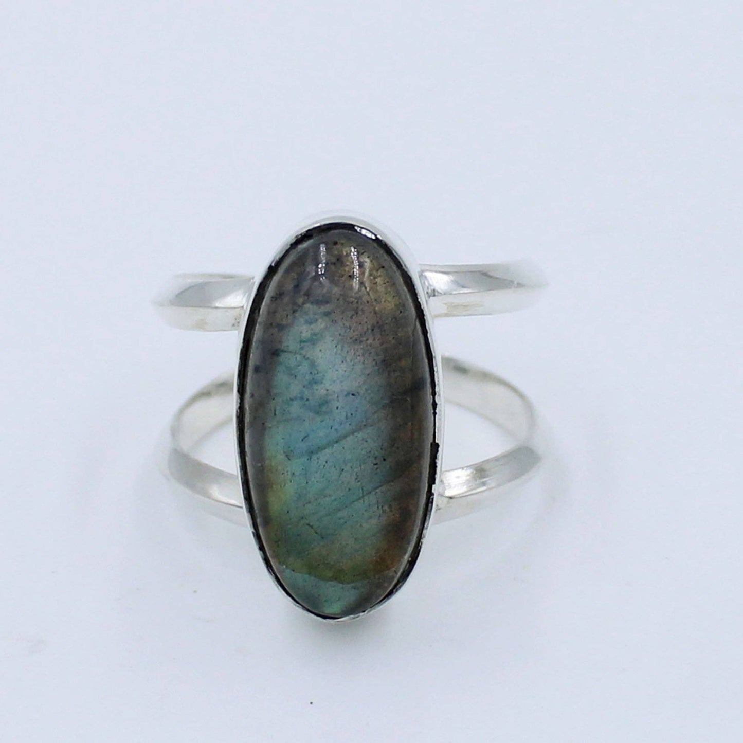 Labradorite Oval 925 Sterling Silver Ring