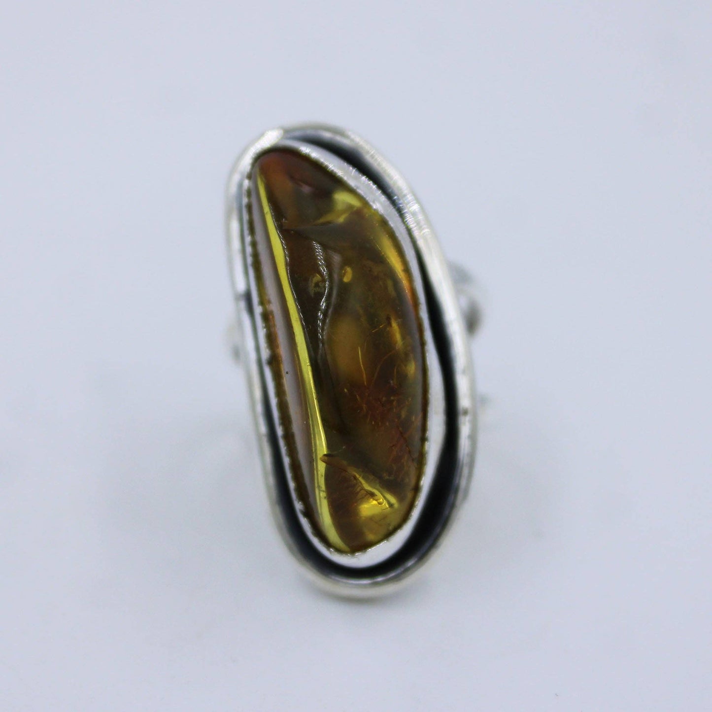 Baltic Amber 925 Sterling Silver Ring